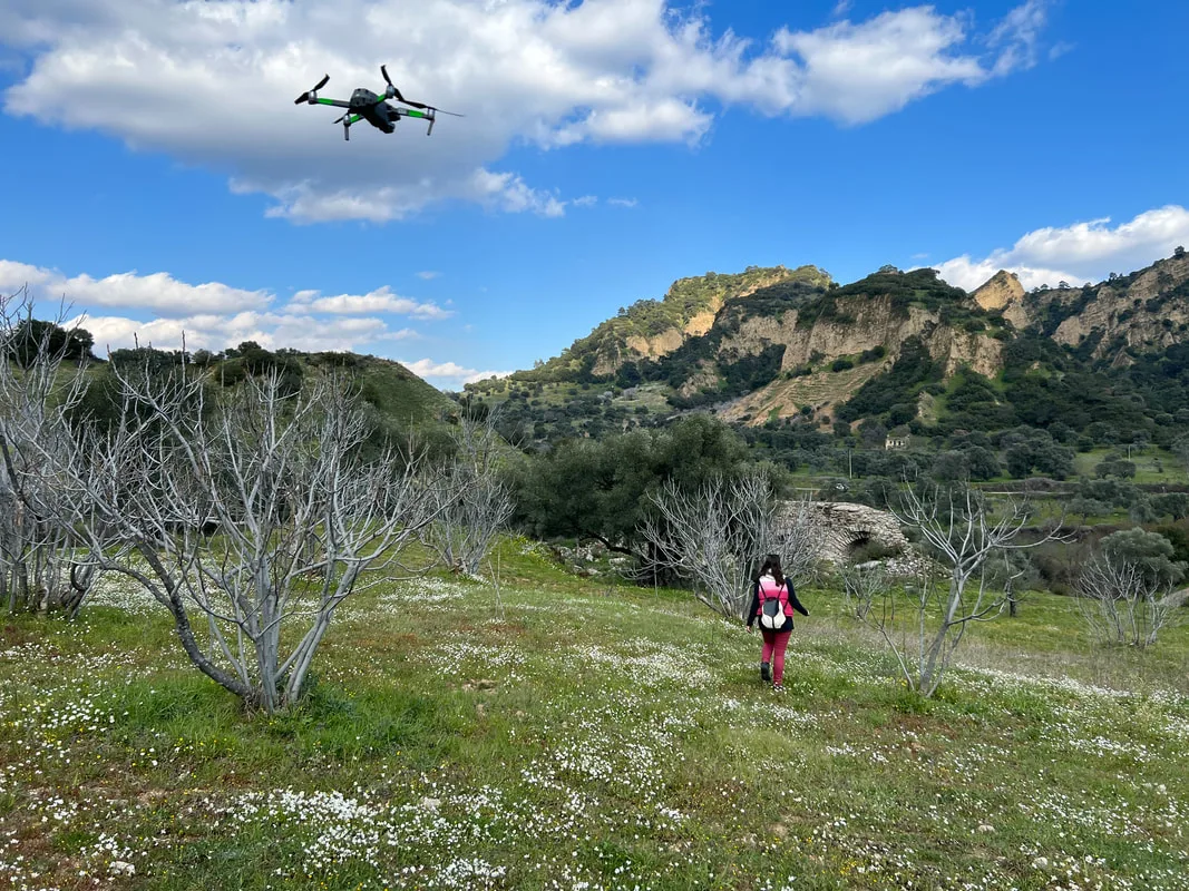 aerial filming in mastaura ancient site