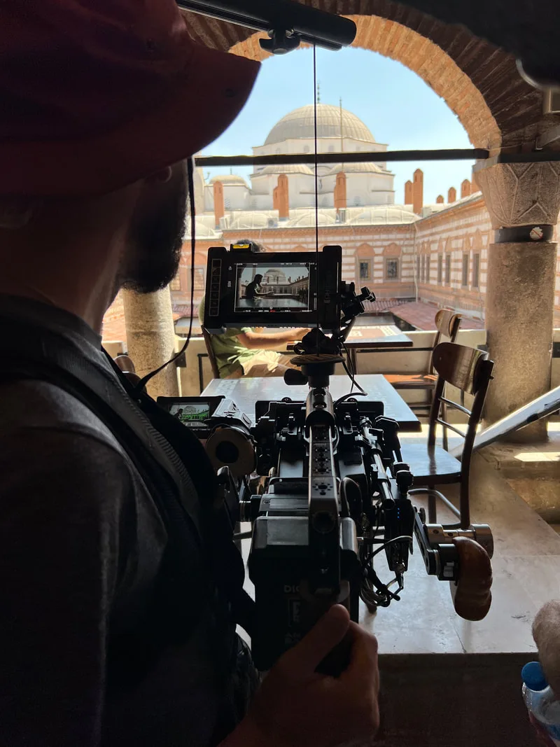 filming inside Kizlaragasi Han